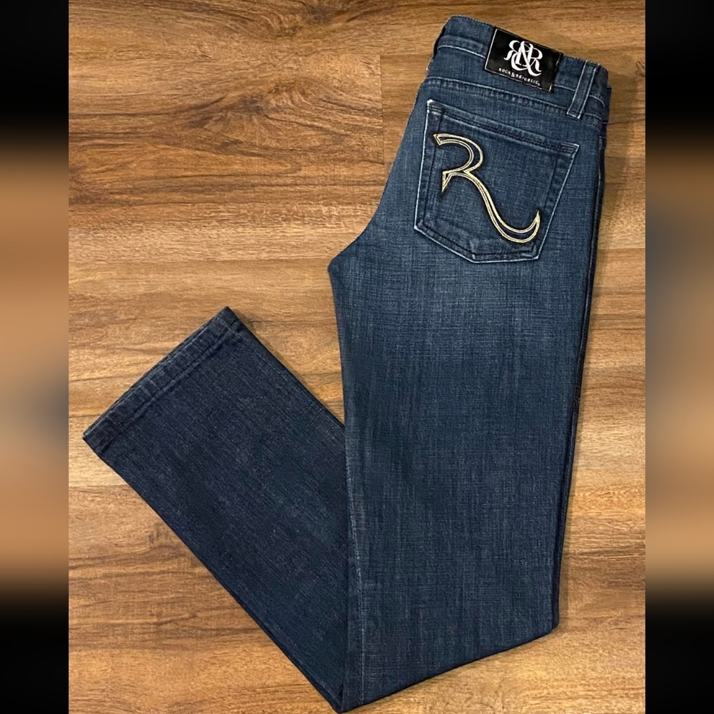 Rock & Republic Stella Flared Bootcut Jeans - Women's Size 27 Cut 04915-00